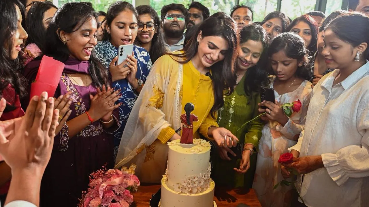 samantha birthday celebrations with fans