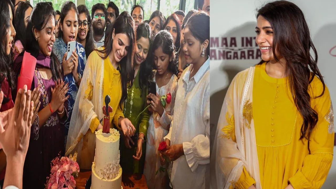 samantha birthday celebrations with fans