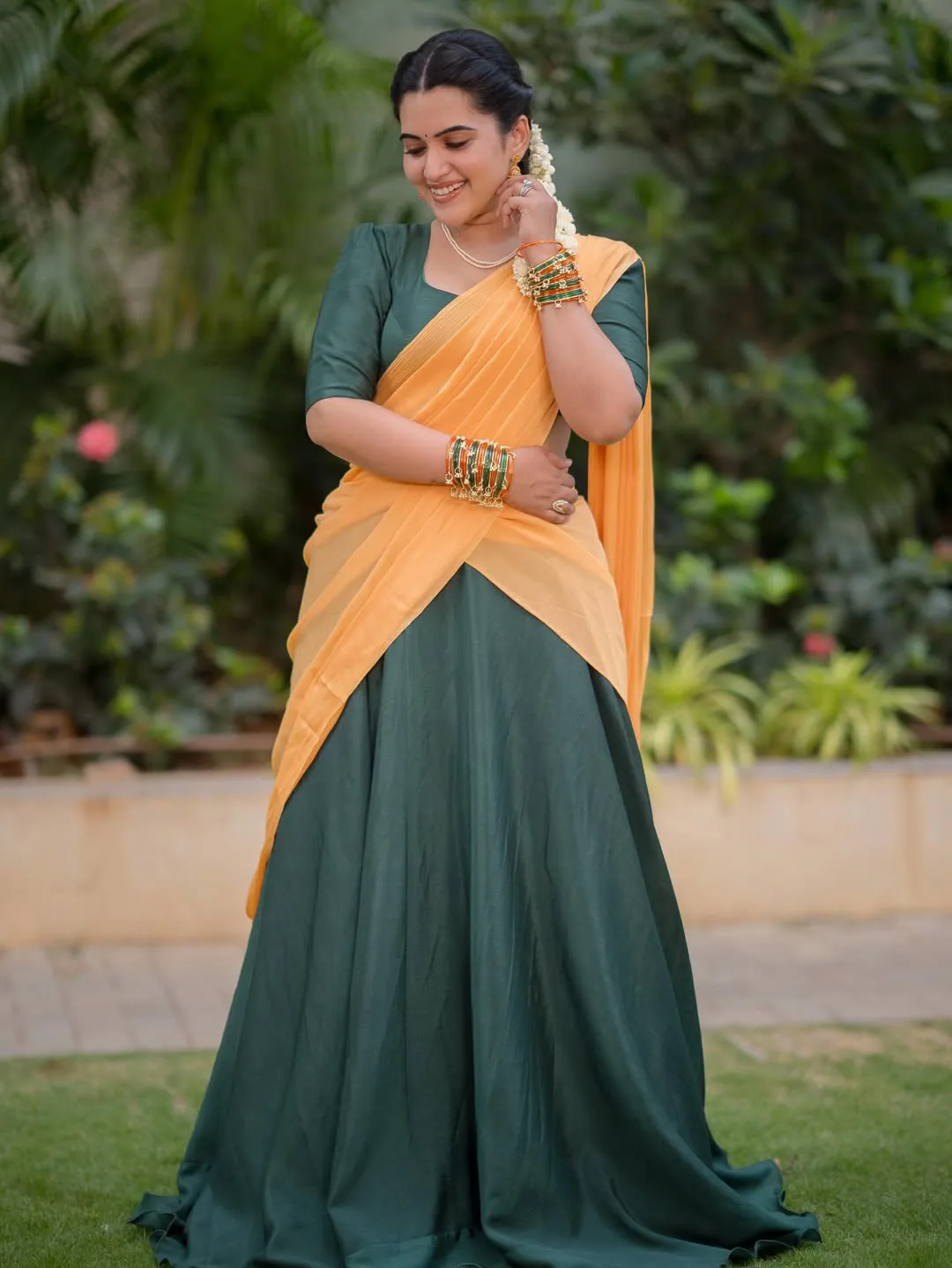 sravanthi chokarapu in langa voni photos