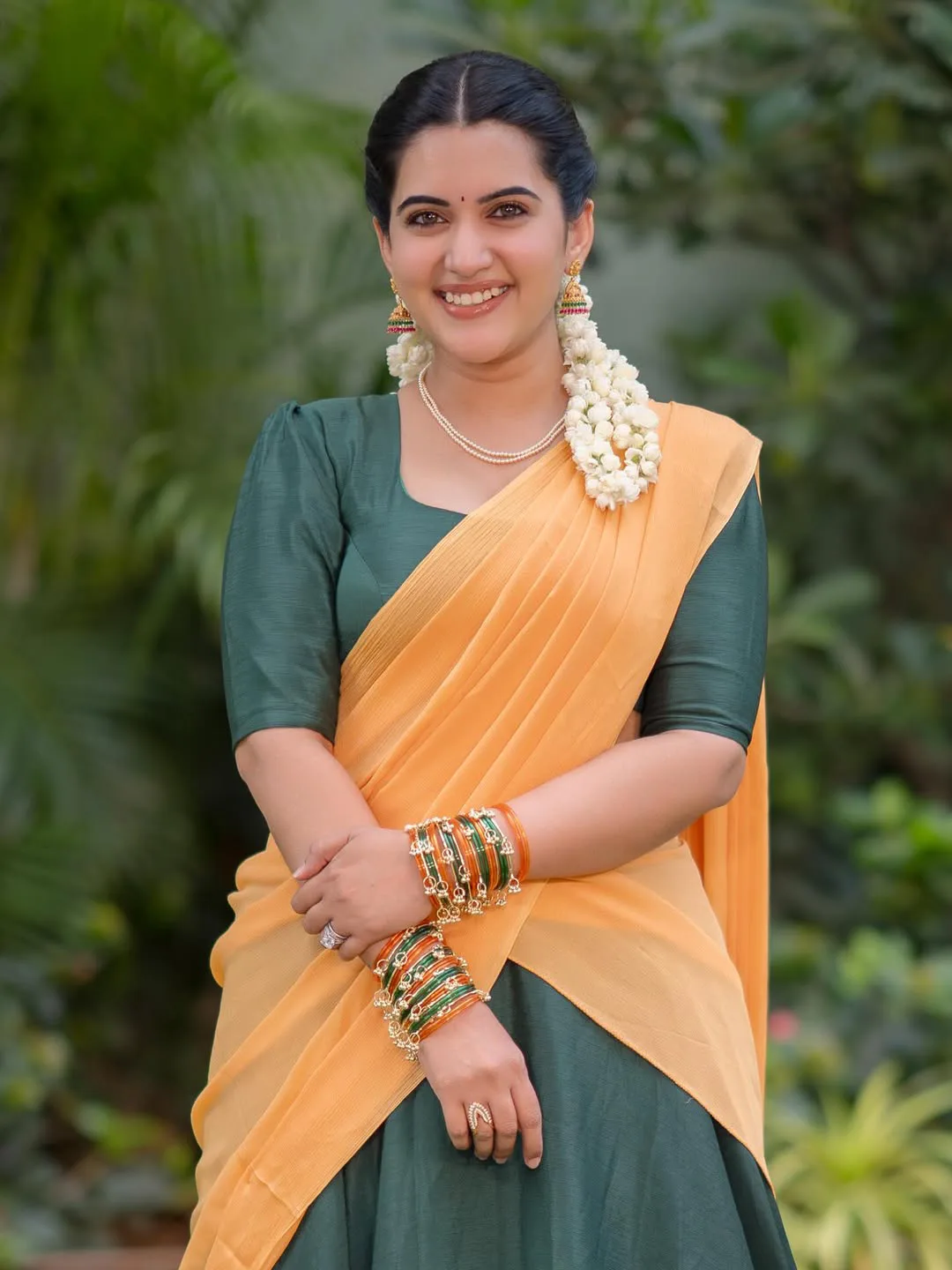 sravanthi chokarapu in langa voni photos