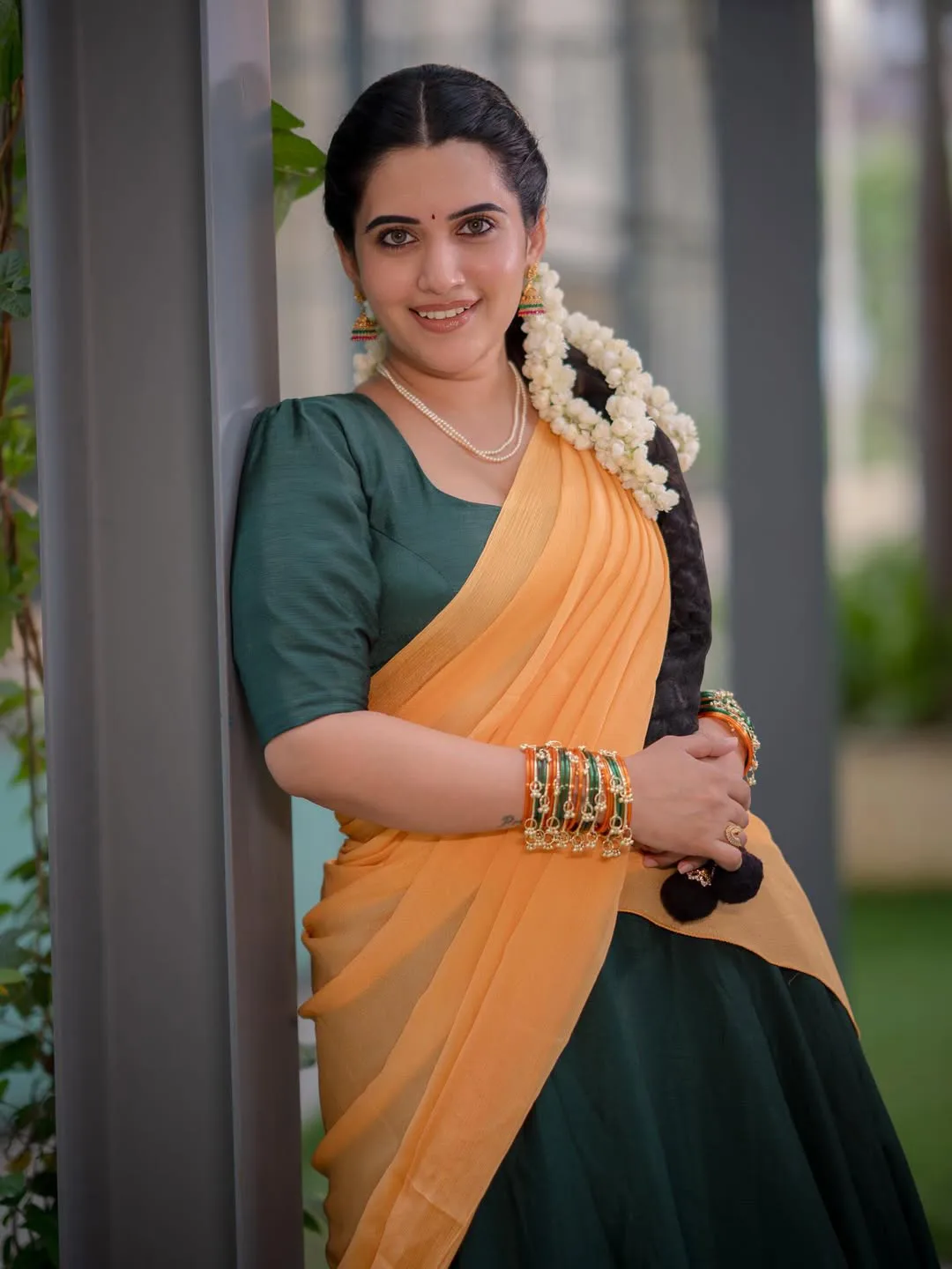 sravanthi chokarapu in langa voni photos
