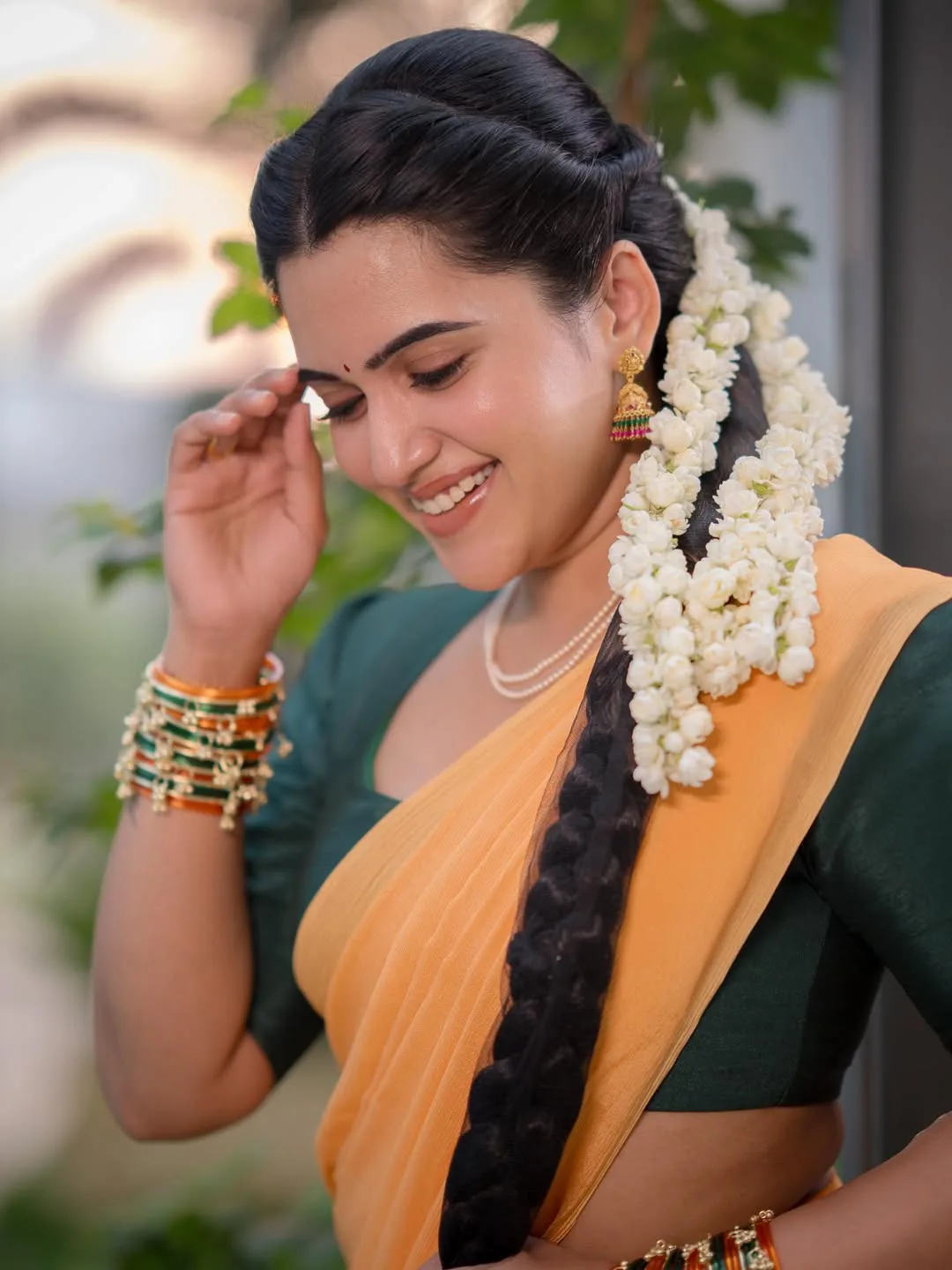 sravanthi chokarapu in langa voni photos