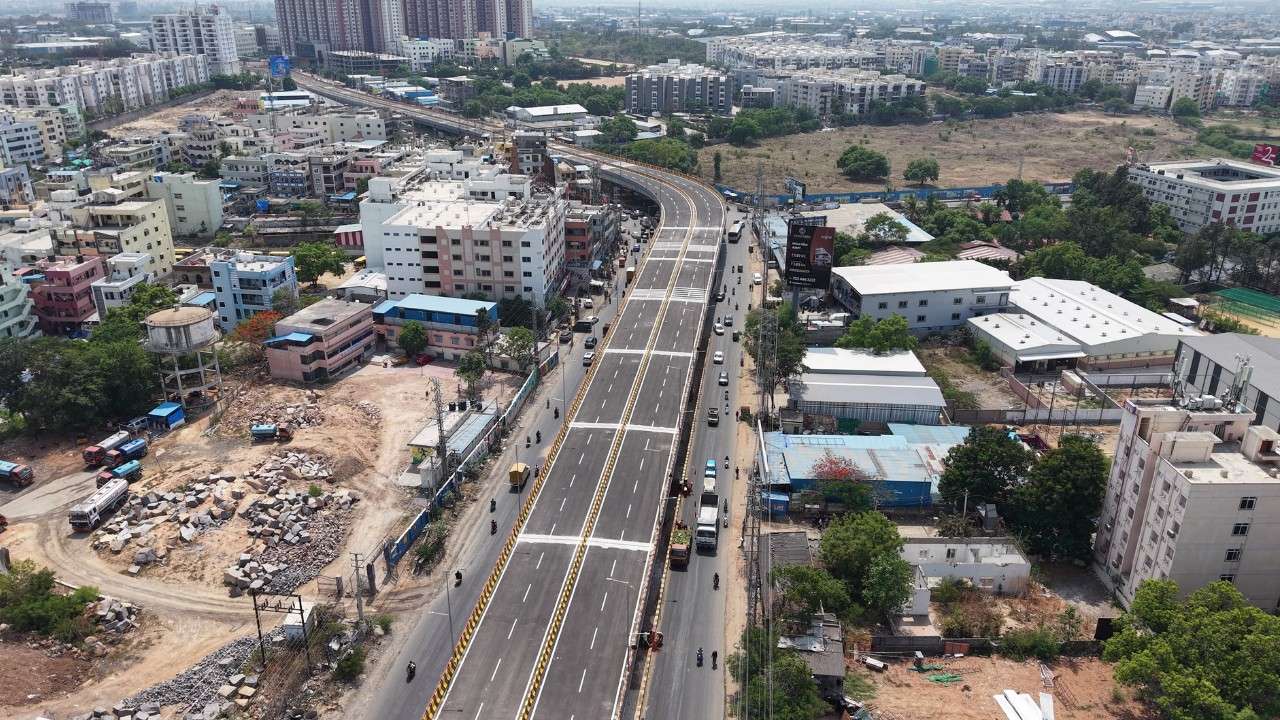 Bachupally fly over is ready for inauguration