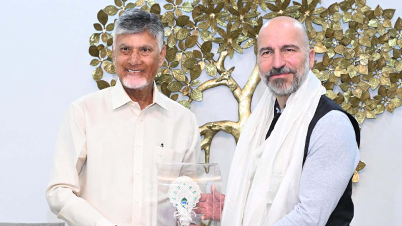 CEO Dara Khosrowshahi Meets CM Chandrababu Naidu