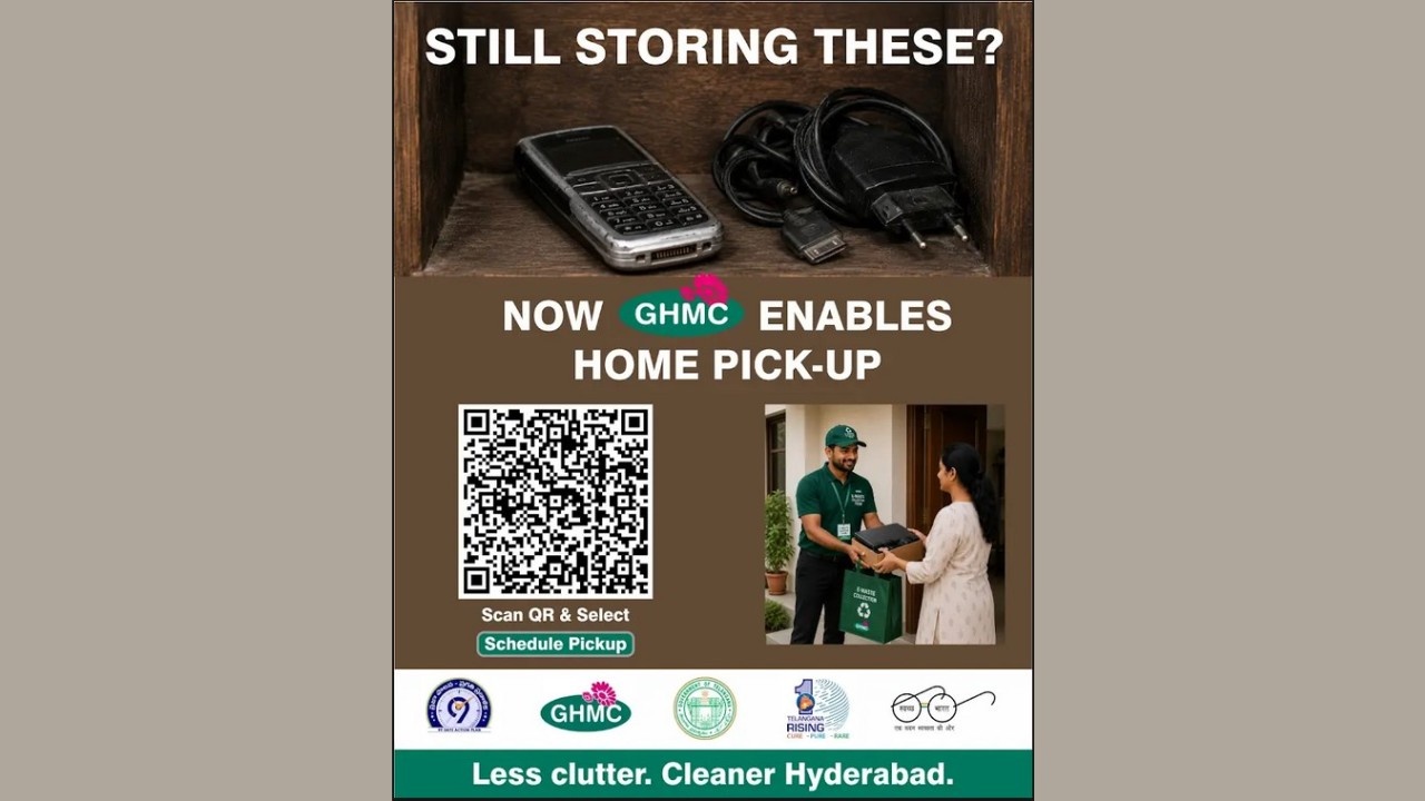 GHMC Starts Doorstep E-Waste Pickup Service in Hyderabad