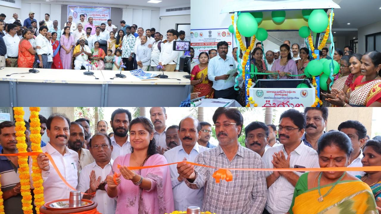 Development programs launched in Hanumakonda including adoption help desk, public services, and welfare initiatives under Telangana government plan.