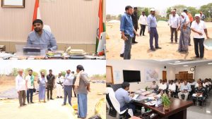 మంచిర్యాల ధాన్యం కొనుగోలు కేంద్రాలు కలెక్టర్ తనిఖీ