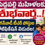 పెద్దపల్లి మహిళలకు శుభవార్త.. 64 అంగన్‌వాడీ టీచర్ పోస్టుల భర్తీకి నోటిఫికేషన్ విడుదల!