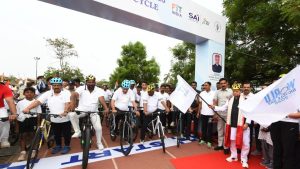 Hyderabad Cycling Rally Shiv Pratap Shukla