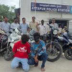 Attapur : హైదరాబాద్ అత్తాపూర్ లో బైక్ దొంగల అరెస్ట్: 5 ద్విచక్ర వాహనాలు స్వాధీనం!