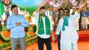 ఉపముఖ్యమంత్రి భట్టి విక్రమార్క ముఖ్యమంత్రి రేవంత్ రెడ్డి పొంగులేటి శ్రీనివాస్ రెడ్డి