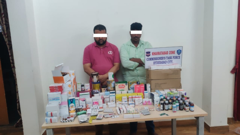 Hyderabad Commissioners Task Force raid Khairtabad
