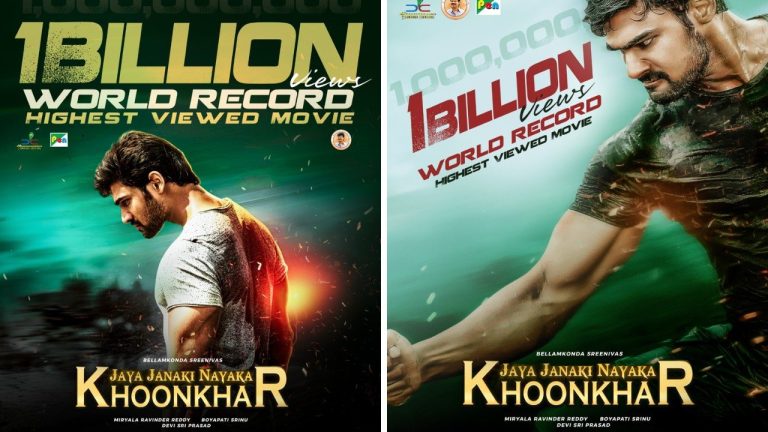 Jaya Janaki Nayaka Hindi dubbed 1 billion views YouTube