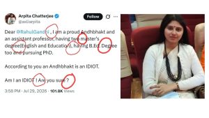 Rahul Gandhi X Viral Post Grammar Mistakes