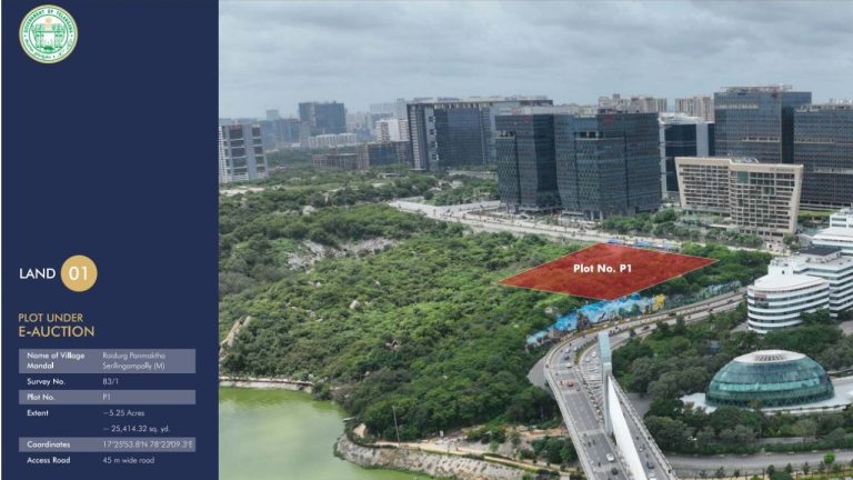 hyderabad-raidurg-land-auction-vamsiram-269-crore-per-acre